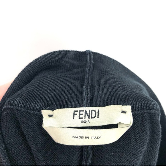 FENDI Jogger Pants Side Stripe Track Pants 100% Cotton Made in Italy 42 Lounge - Picture 7 of 10